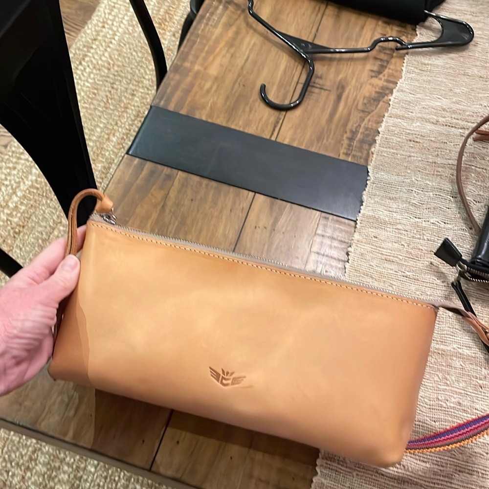 Consuela Wrist Bag Silver Pink Glitter Inside Never Carried